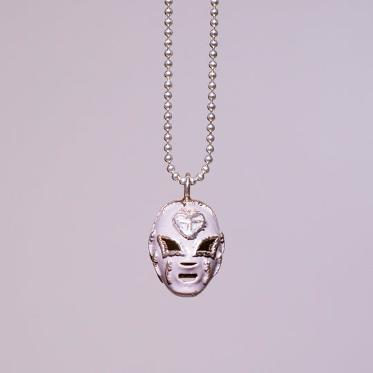 Collar mascara Lucha Libre blanco VSA Designs