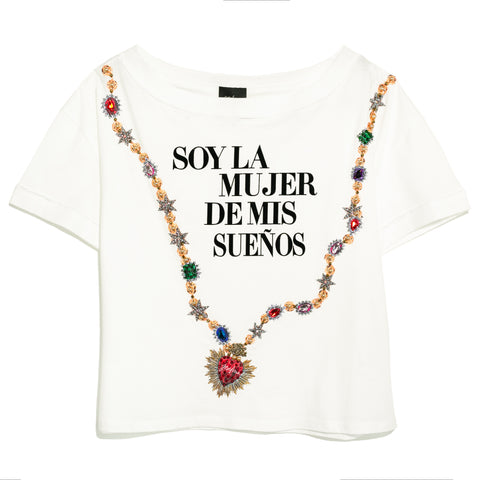 TSHIRT BLANCA SOY LA MUJER DE MIS SUEÑOS