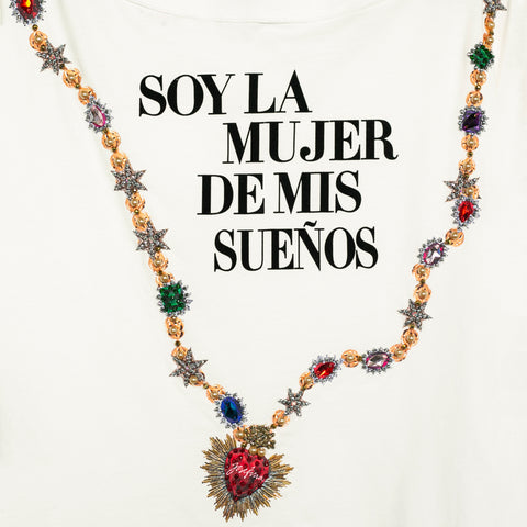 TSHIRT BLANCA SOY LA MUJER DE MIS SUEÑOS