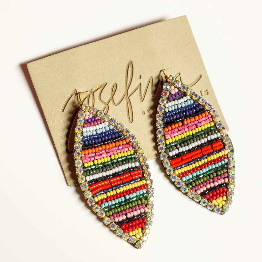 Aretes chaquiras