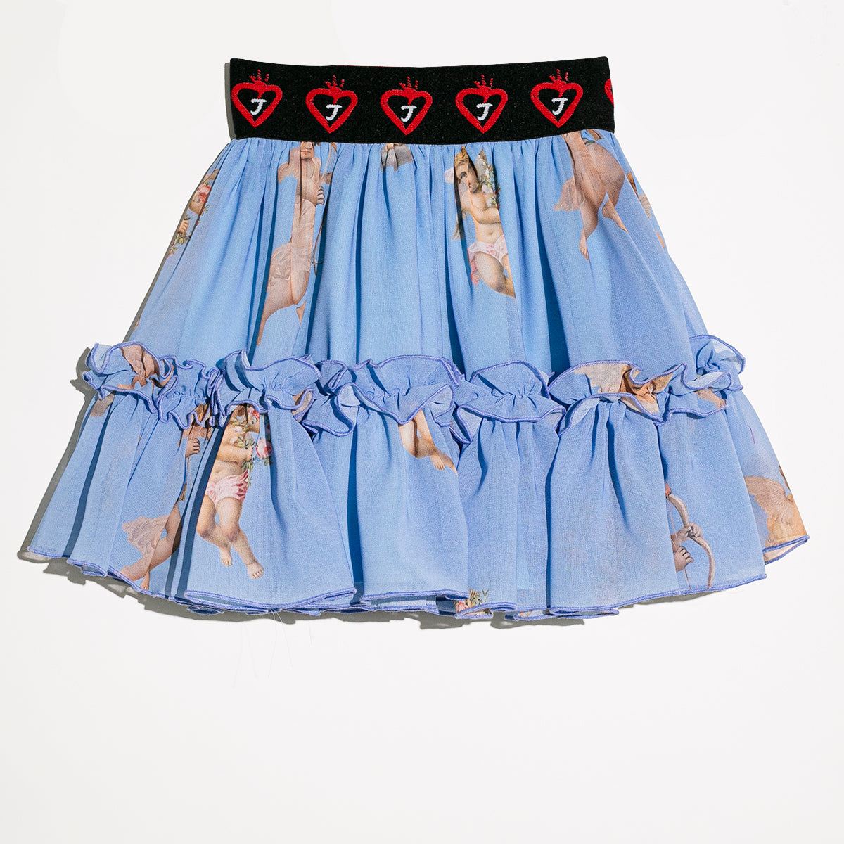 Falda chiffon baby blue cupido