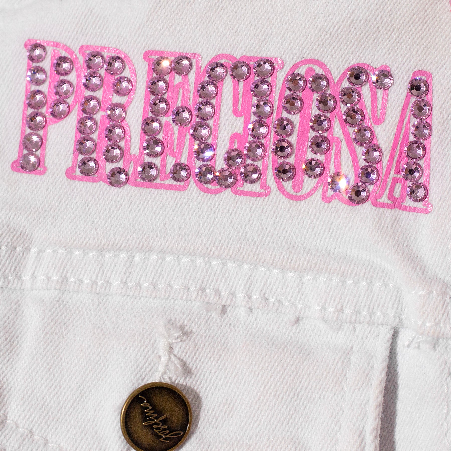 White denim jacket kids rock