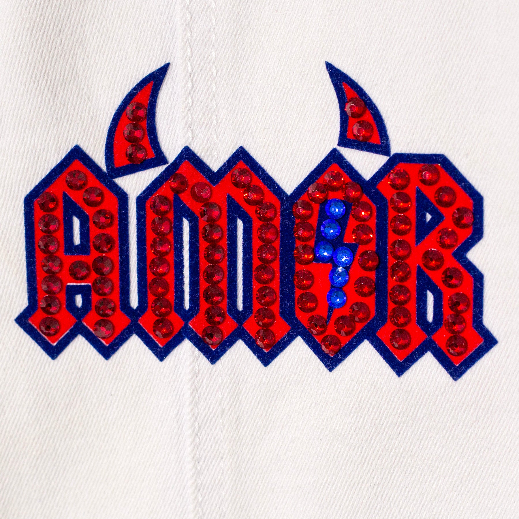 White denim jacket kids rock