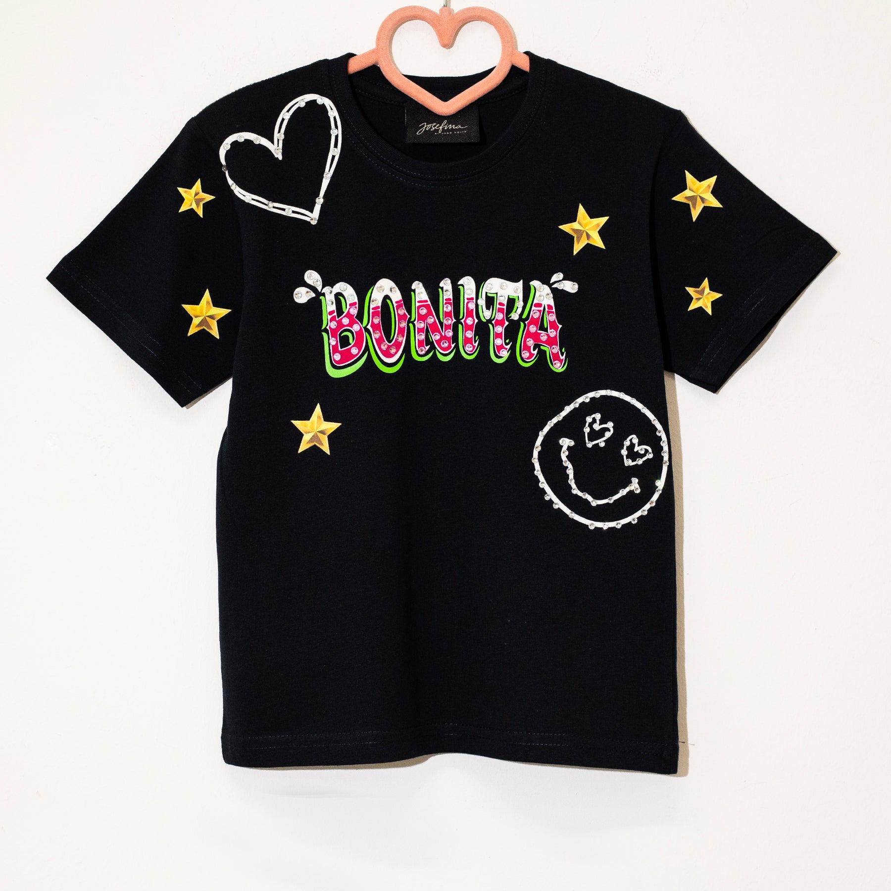 T shirt negra bonita kids