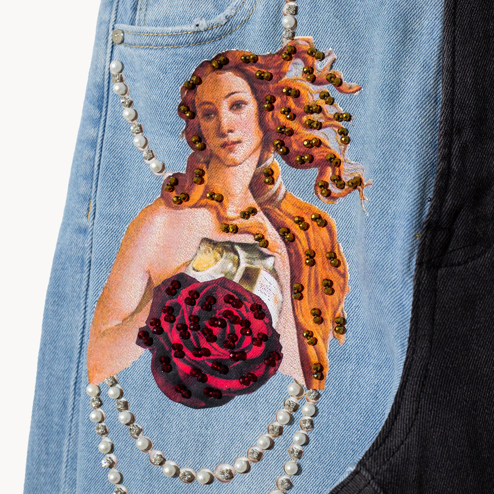 MOM JEANS BICOLOR VALENTINES