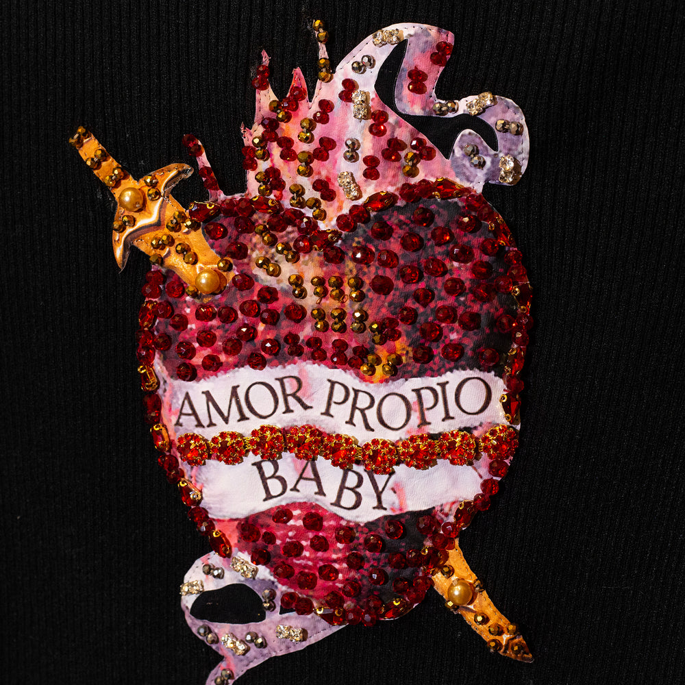 Vestido negro de punto amor propio baby