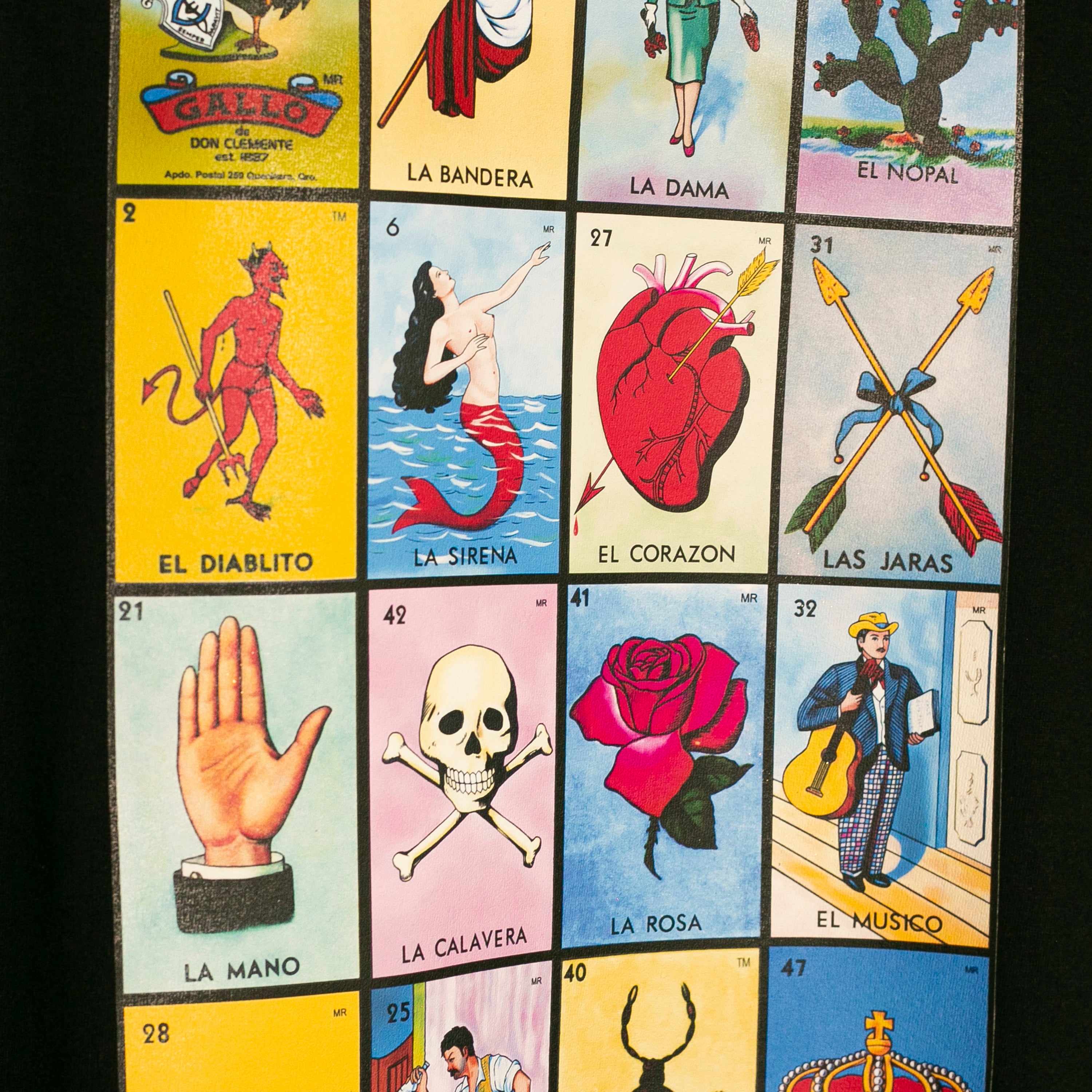 Lotería black tee