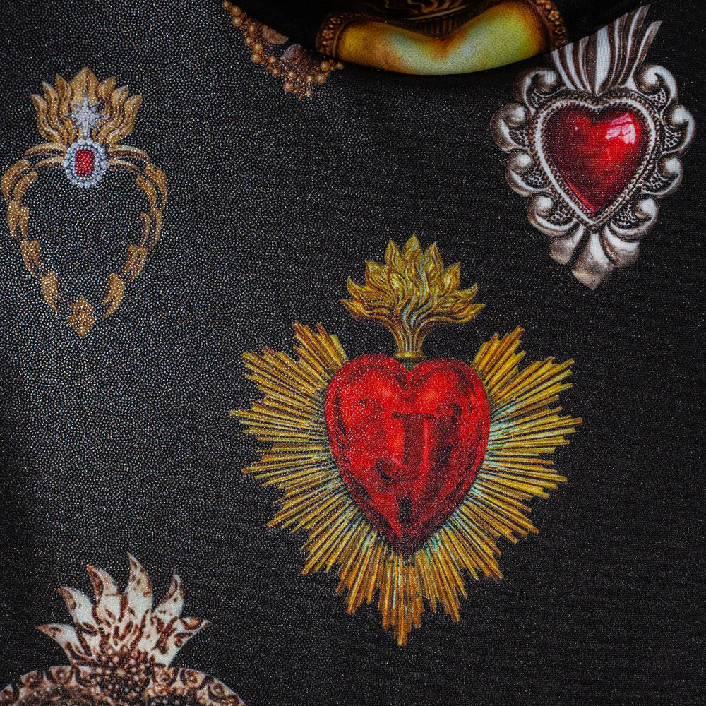 BODYSUIT LICRA BRILLOSA SAGRADOS CORAZONES