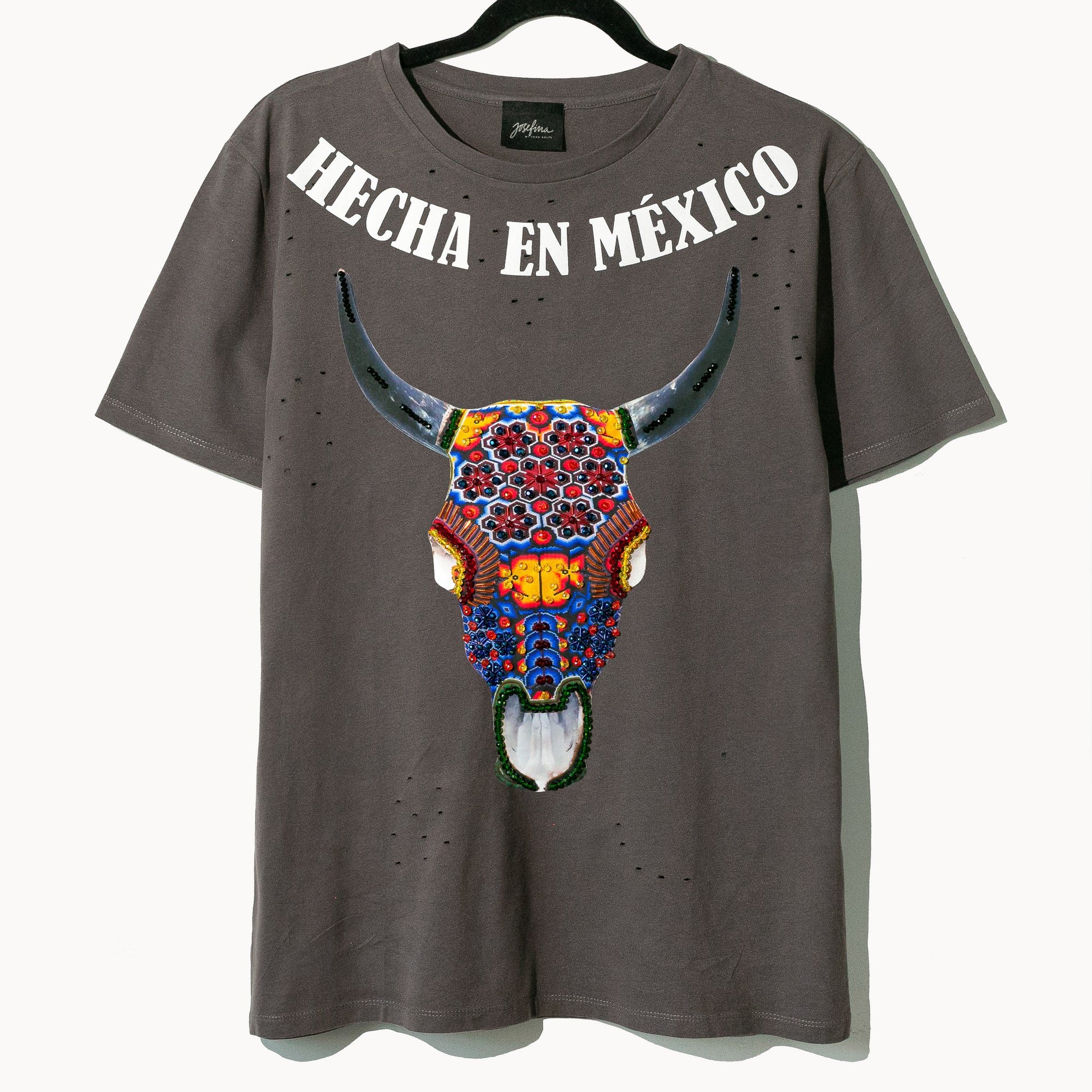 Ripped tee "Hecha en México"