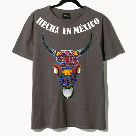 Ripped tee "Hecha en México"