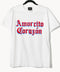 PLAYERA BLANCA AMORCITO CORAZÓN