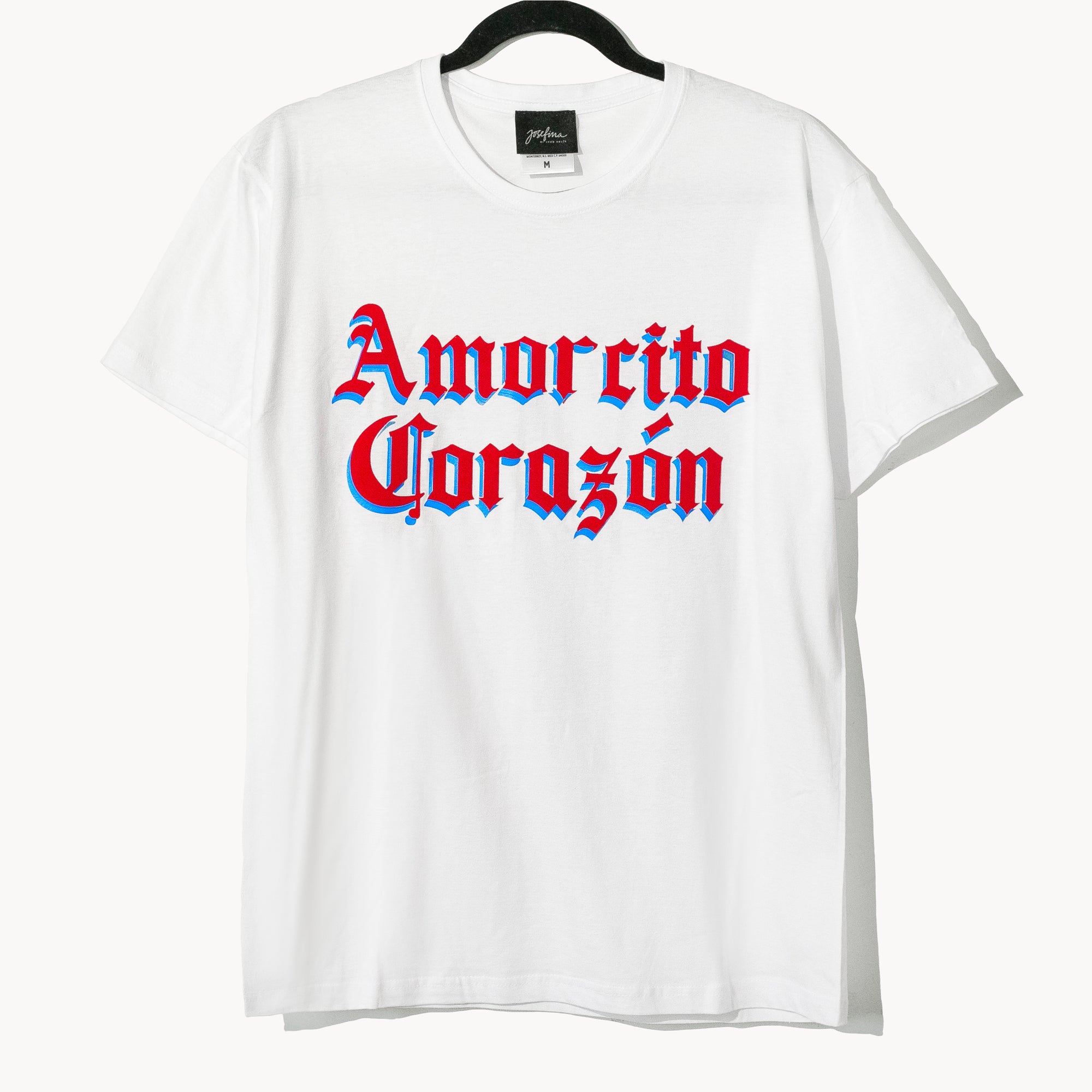 PLAYERA BLANCA AMORCITO CORAZÓN