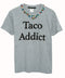 Tee gris Taco Addict bordada