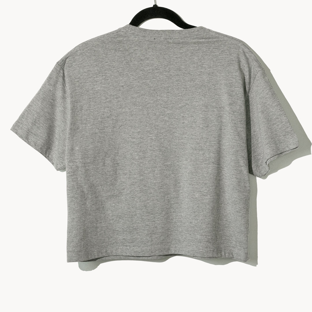 Crop top gris "la reina"