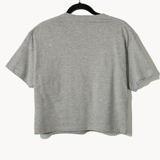 Crop top gris "la reina"
