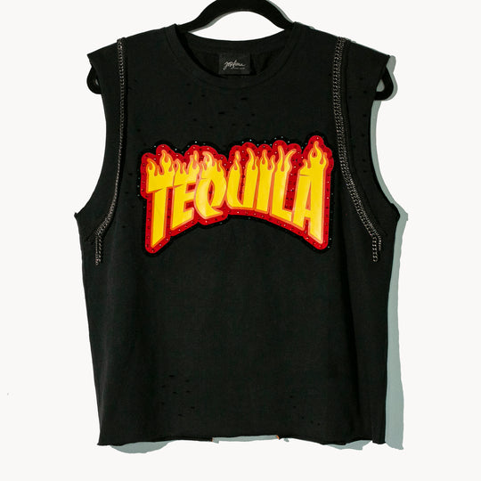 Rock tee Tequila con cadenas