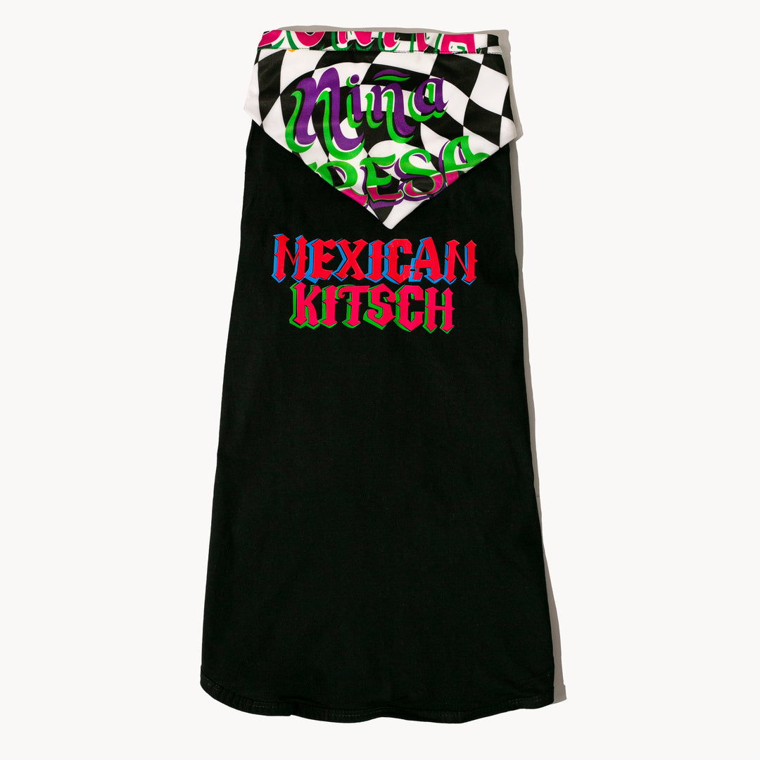 TSHIRT NEGRA MEXICAN KITSCH CON BANDANA
