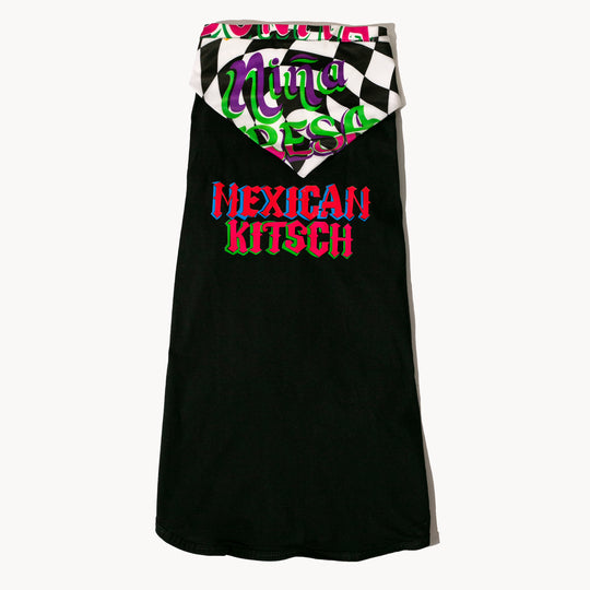 TSHIRT NEGRA MEXICAN KITSCH CON BANDANA