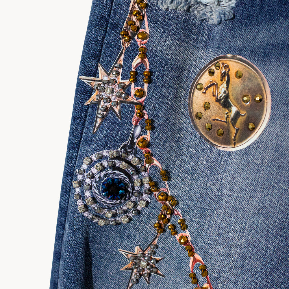 Bootcut jeans medallas