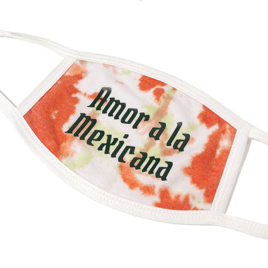 Cubrebocas tie dye Amor a la Mexicana