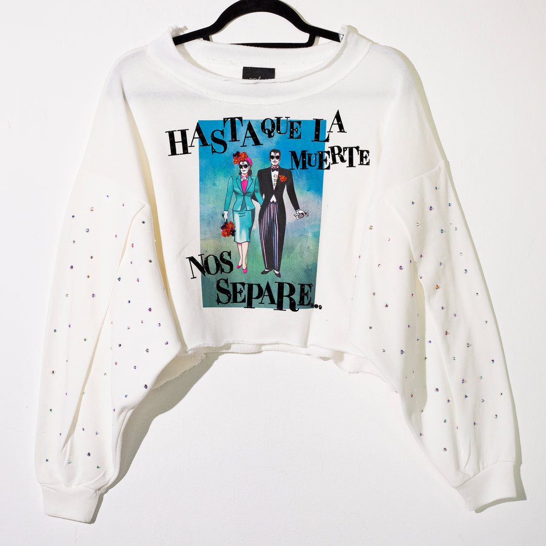 Blusa blanca hasta que la muerte nos separe