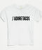 T shirt blanca J´adore Tacos kids