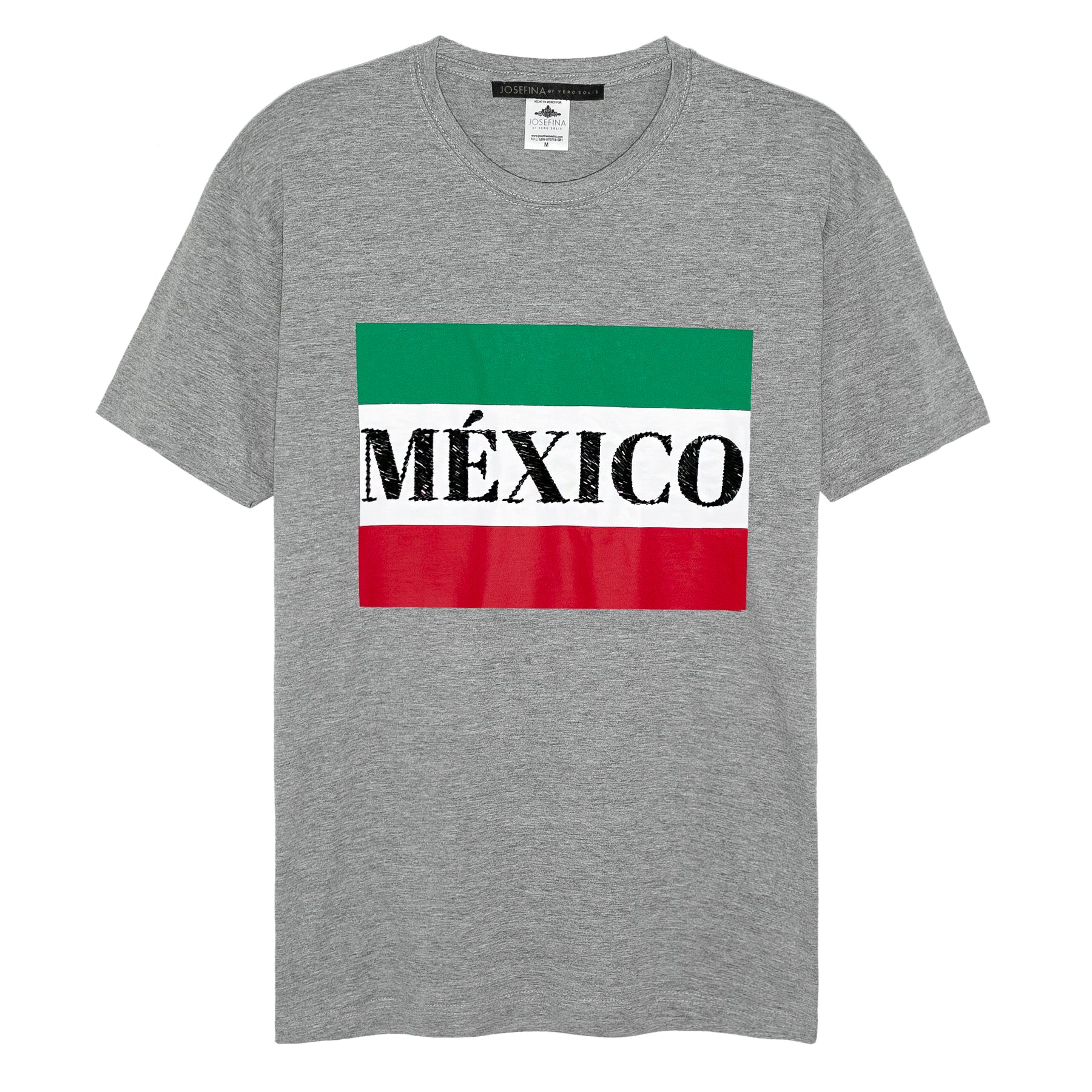 Tee gris México bordada