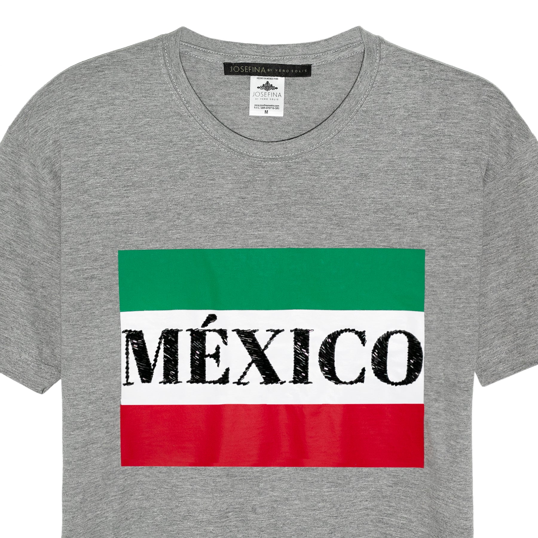 Tee gris México bordada