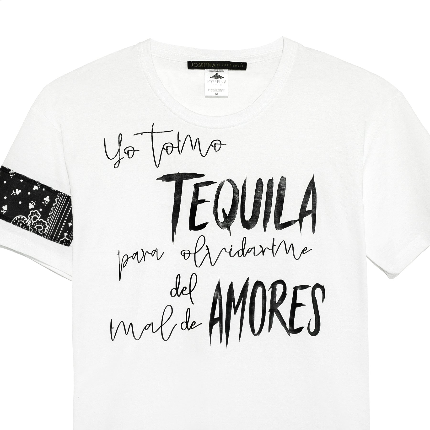 Tee blanca Tequila & Amor