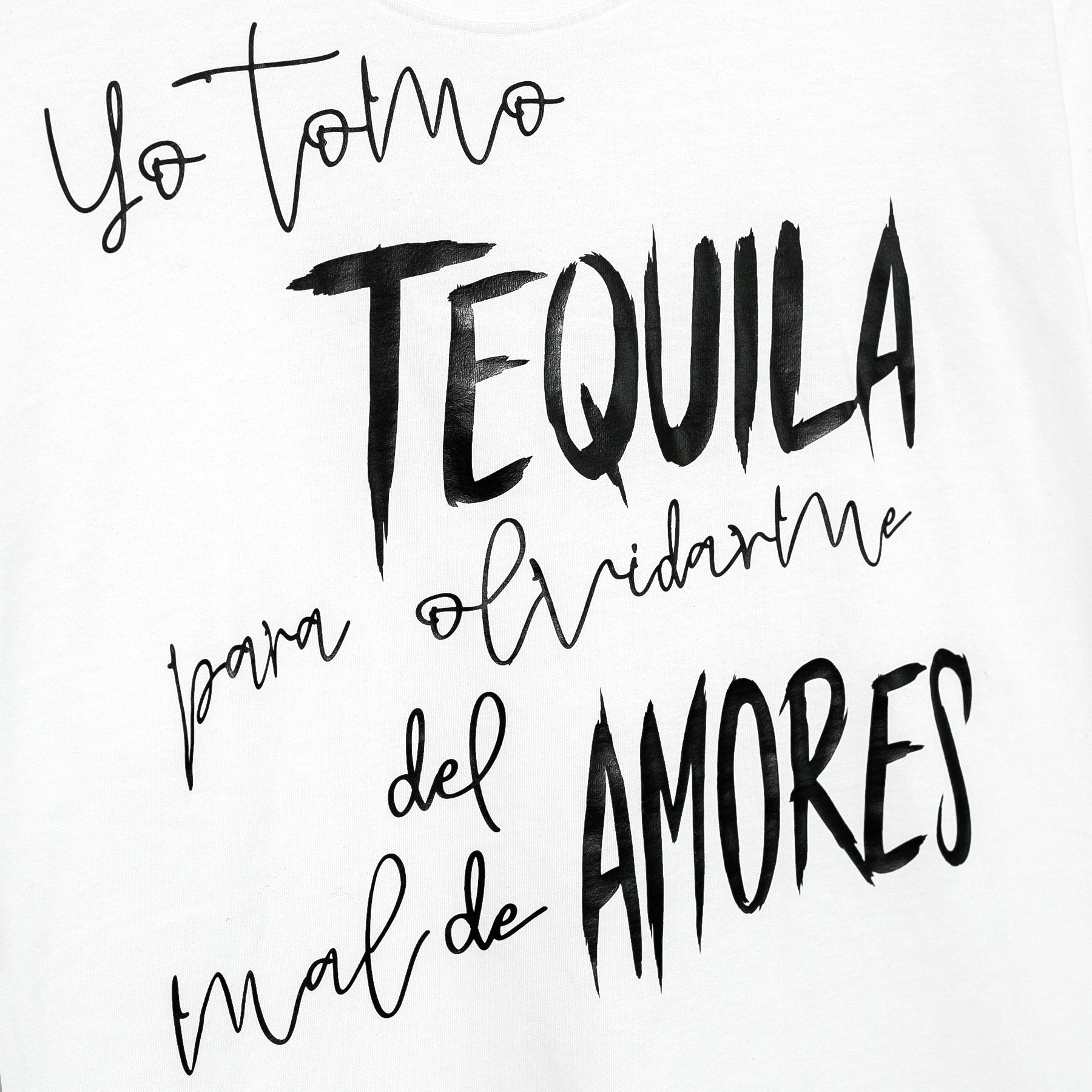 Tee blanca Tequila & Amor
