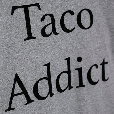 Tee gris Taco Addict bordada