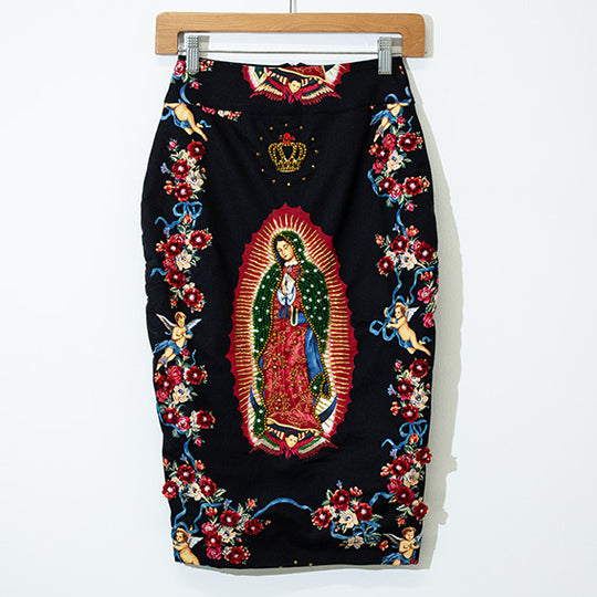 Virgen Pencil Skirt Black