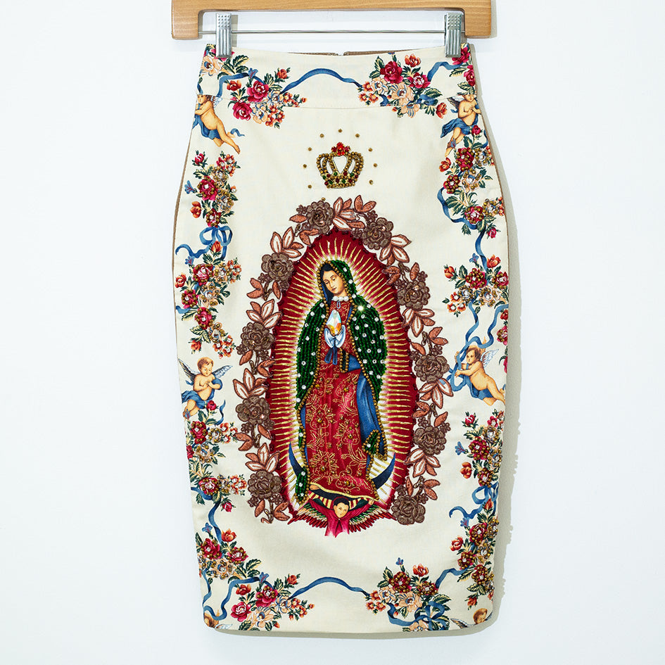Virgen Pencil Skirt Beige