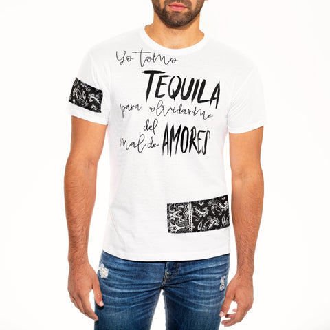 Tee blanca Tequila & Amor