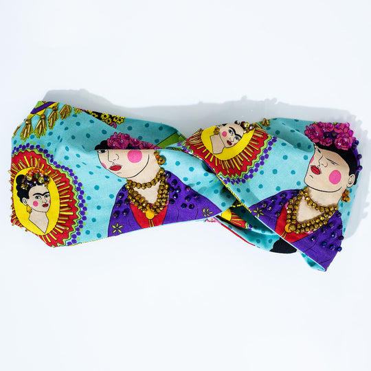 Turbante aqua fridas