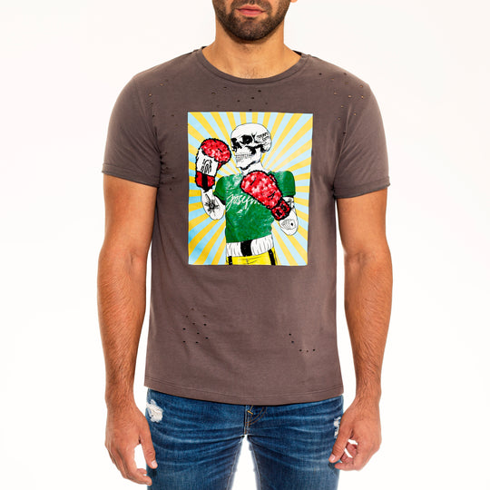 Ripped tee gris Box