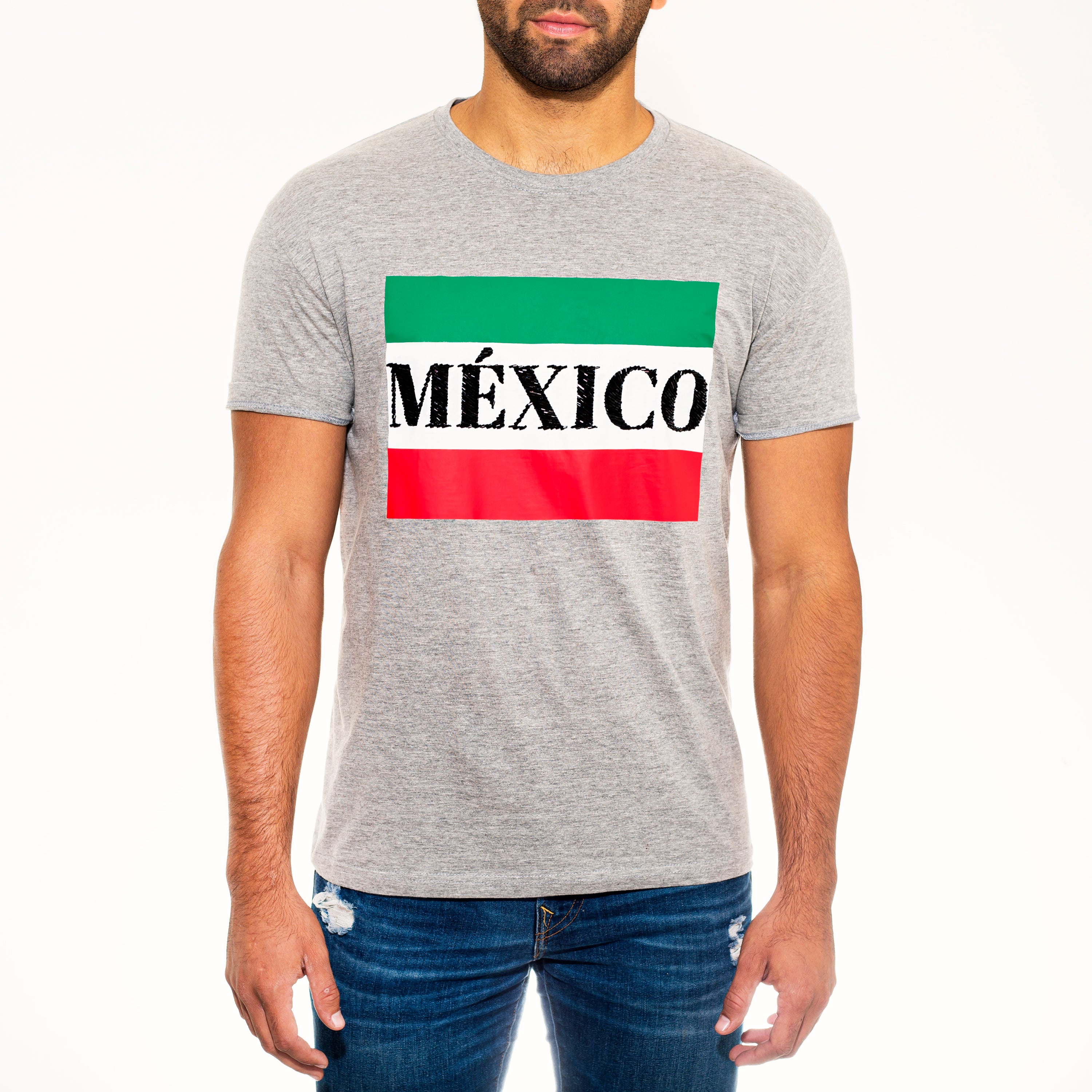 Tee gris México bordada