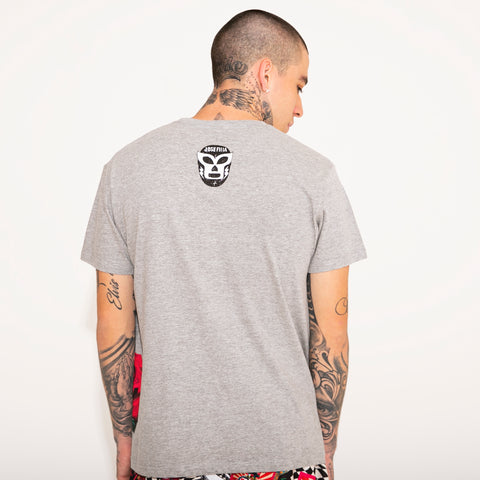 T-SHIRT GRIS “TAQUERÍA JOSEFINA” GLITTER CON ROSAS