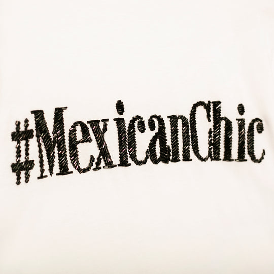 Mexican Chic tee manga de cristal