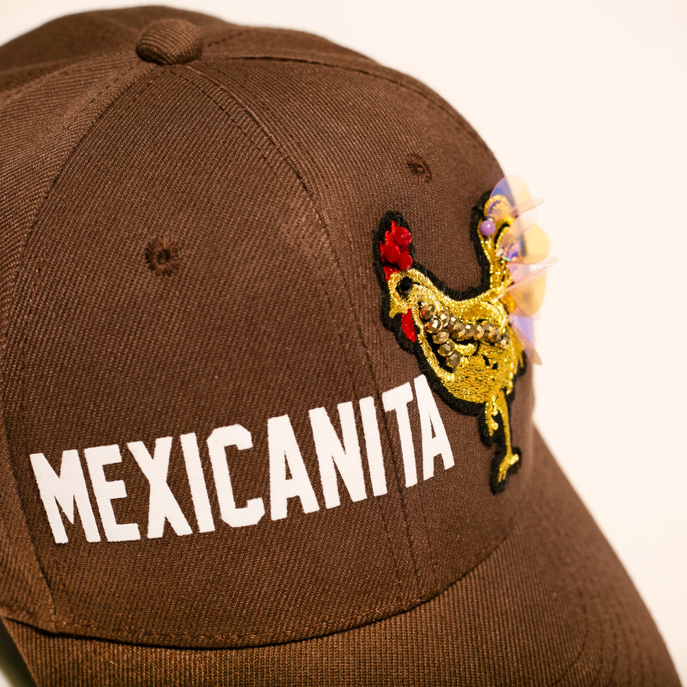 Gorra chocolate brown "Mexicanita"