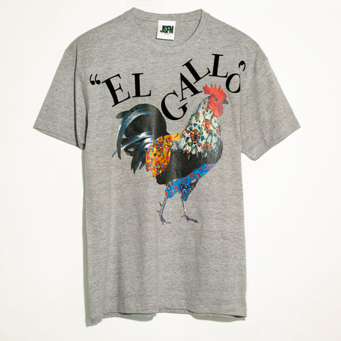 Tee gris el gallo