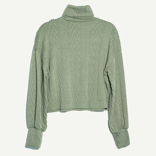 Blusa sage cuello alto Sagrado corazón
