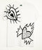 Tee blanca corazones