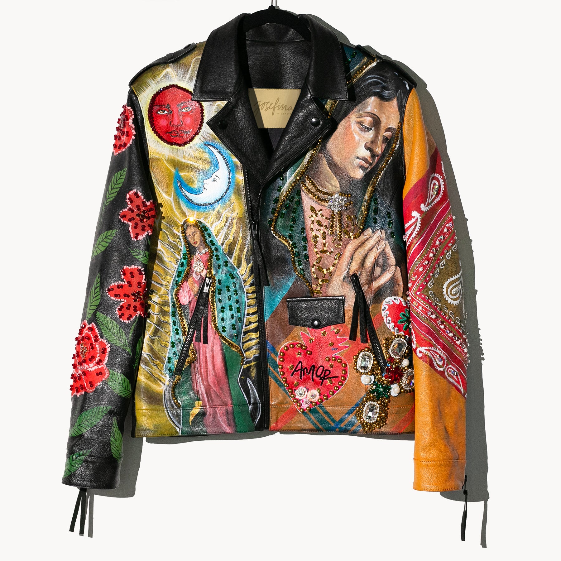 Biker jacket virgen de guadalupe