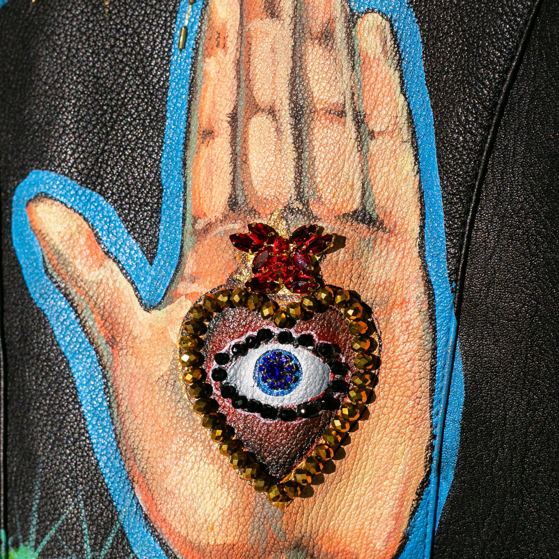 Biker jacket virgen de guadalupe