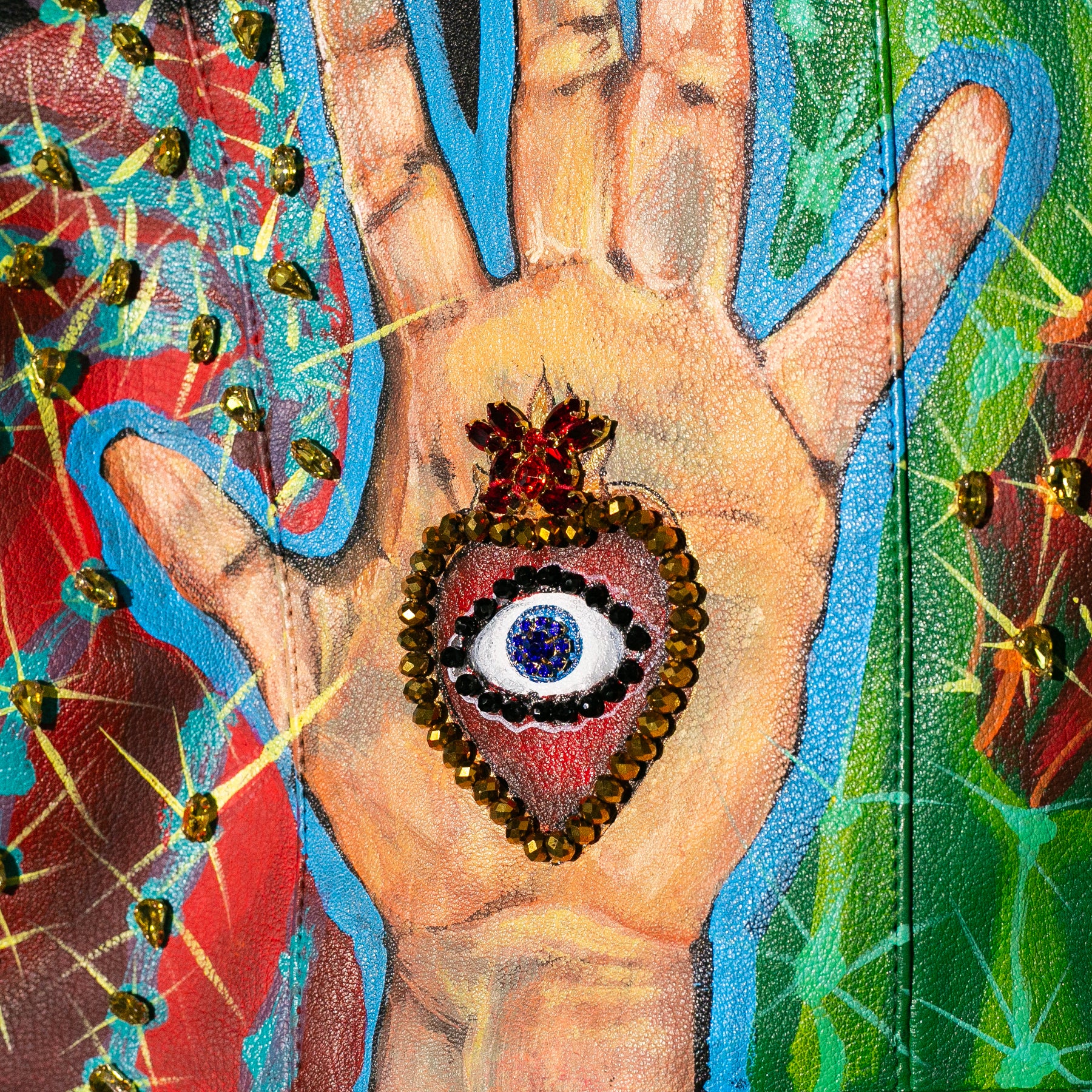 Biker jacket virgen de guadalupe