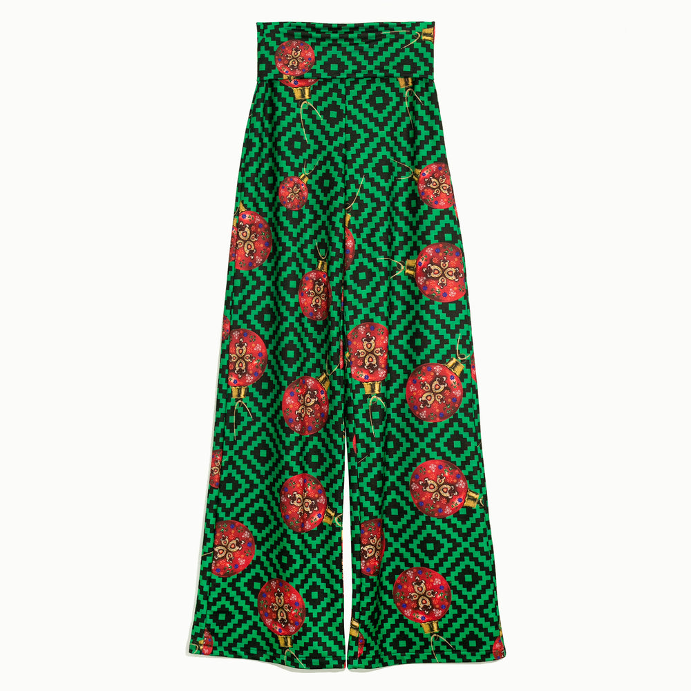 Pantalón wide leg esferas