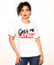 BLUSA BLANCA CON CINTILLAS "CALL ME LATINA"