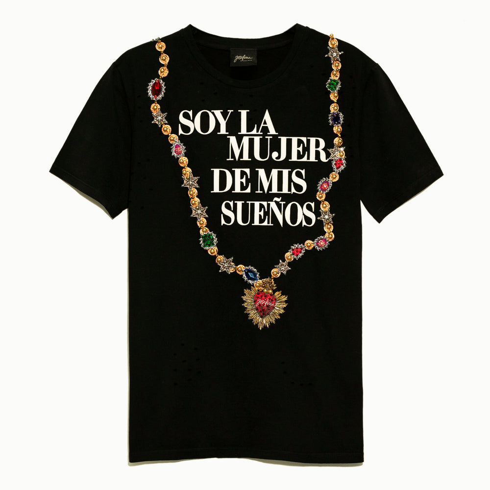 Tee negra Soy la mujer de mis sueños