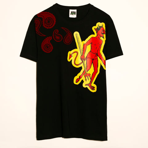 El Diablo tee negra-bandana style